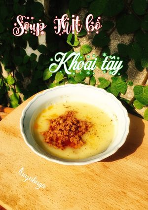 Hình của món Soup thịt bò khoai tây.