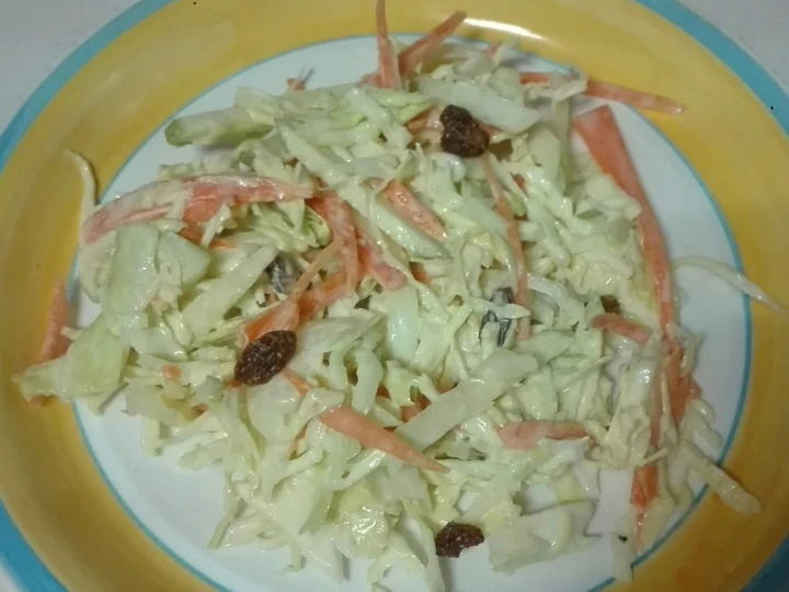 Pasos sencillos para Hacer Ensalada americana (coleslaw)  que Delicioso