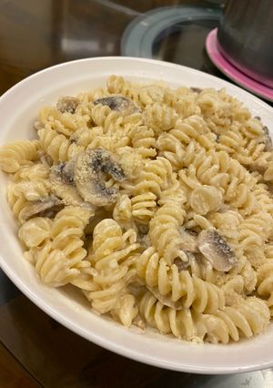 🍝🧀️ 奶油蘑菇起司義大利麵 的食譜成品照片
