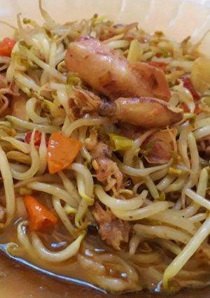 Foto resep Tumis tauge cumi pedas