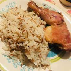 Una foto de Arroz árabe simple