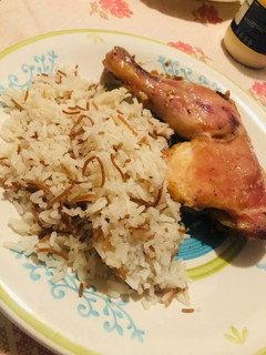 Una foto de Arroz árabe simple