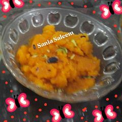 A picture of Suji Ka Halwa.