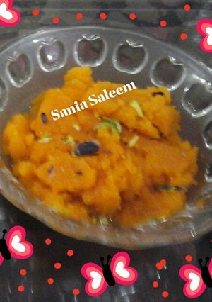 A picture of Suji Ka Halwa.