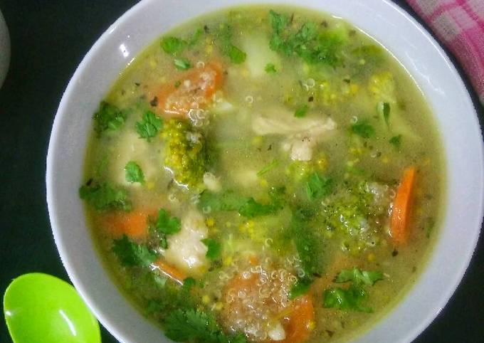 Easiest Way to Make Super Quick Homemade Quinoa Chicken Soup