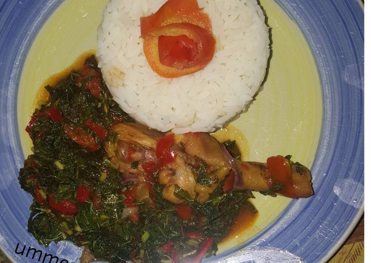 Step-by-Step Guide to Prepare Quick Rice wif vegetable soup