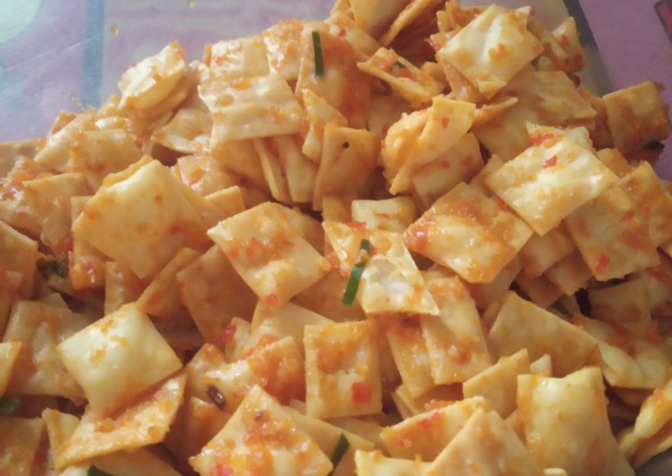 Balado kulit pangsit