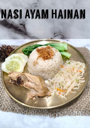Foto resep 560. Nasi Ayam Hainan (Rice Cooker)