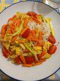Mixed veggies stir-fry konjac noodles