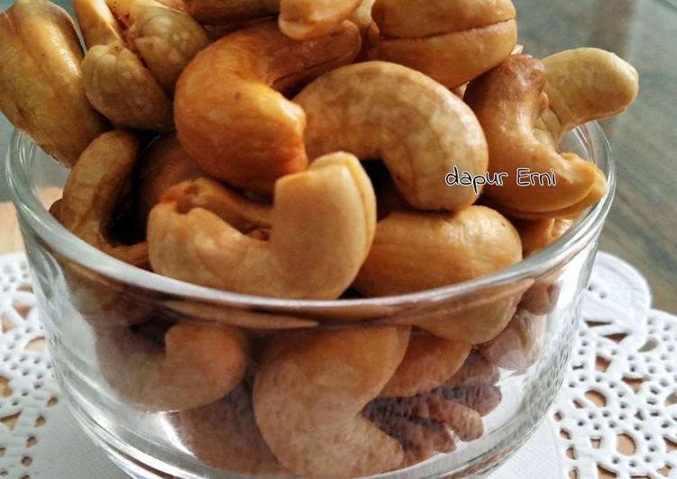 Resep Kacang Mete goreng simple Anti Gagal