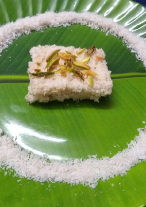 A picture of COCONUT FUDGE Coconut burfi.