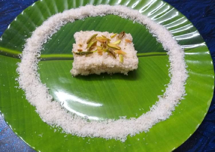 Recipe of Perfect COCONUT FUDGE Coconut burfi