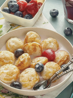 Foto resep Cereal Fluffy Yogurt Pancakes, cuma 1 telur