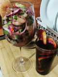 Ceviche de camarón - poroto negro