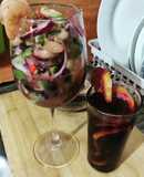 Ceviche de camarón - poroto negro