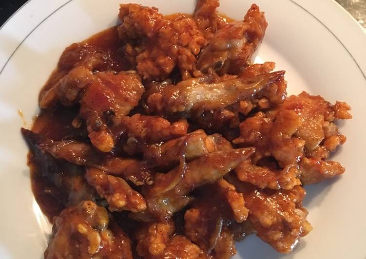 Chicken wings madu saus spicy