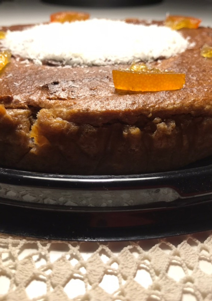 Una foto de Bizcocho de higos y harina de avena integral sin azúcares añadidos, en airFryer