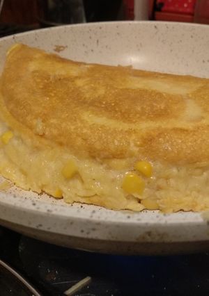 Una foto de Omelette de choclo
