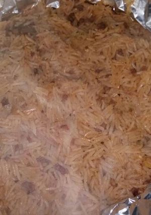 A picture of Oven Baked Basmati Jollof Rice.