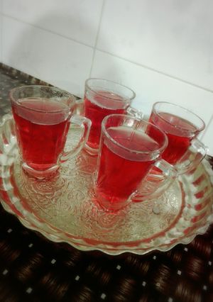 عکسی از دستور چایی آلبالو