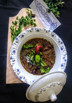 A picture of Beef Stew Pakistani Style.
