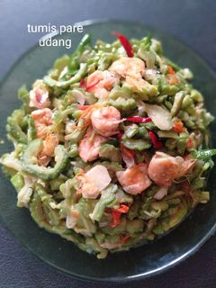 Foto resep Tumis pare udang