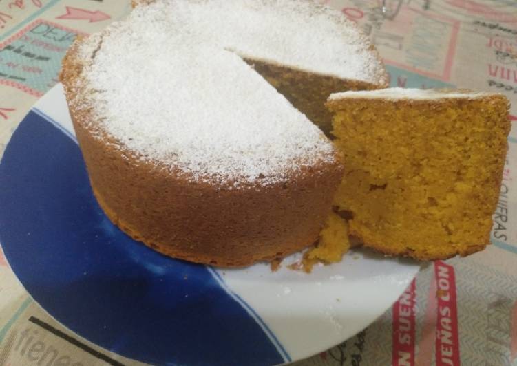 Bizcocho de calabaza con Thermomix o batidora