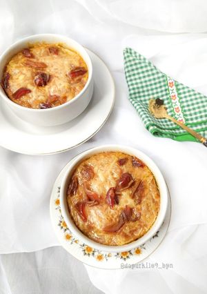 Foto resep Puding Roti Kurma Keju