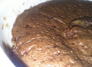 Una foto de Brownie de milo y arequipe