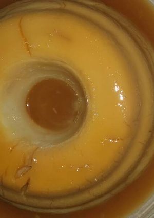 Una foto de Flan de maizena con leche