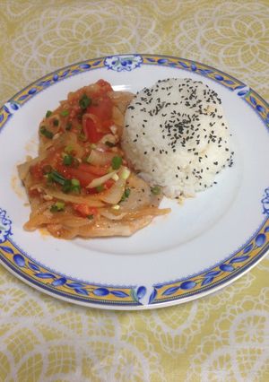 Una foto de Chuletas de Cerdo Encebollado!