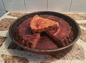 Una foto de Budín de pan reciclado