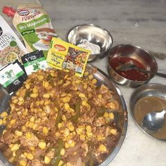 A picture of Corn chaat.