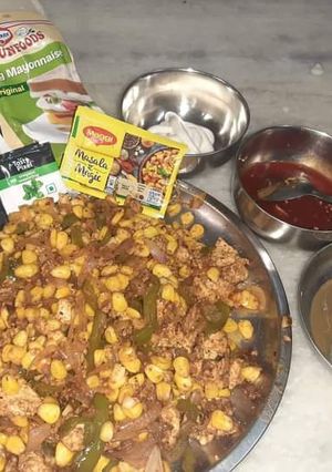 A picture of Corn chaat.