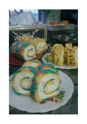 Foto resep Batik Roll Cake