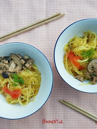 Cara Buat Mie Lobak Ayam Jamur (gluten free, keto friendly) Gampang