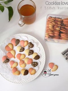 Foto resep LIDAH KUCING (cookies love) Tanpa cetakan