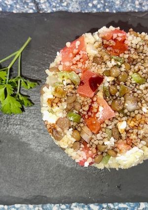 Una foto de Ensalada de Lentejas y Cuscús