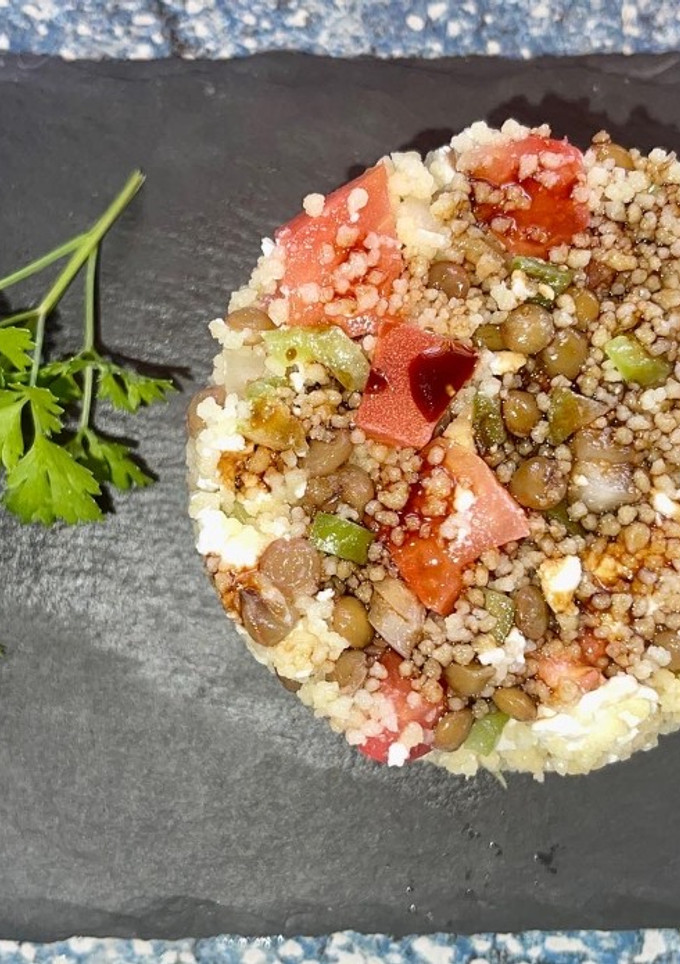 Una foto de Ensalada de Lentejas y Cuscús
