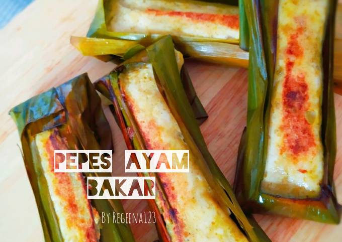 Pepes ayam bakar