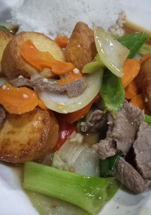 Foto resep Sapo Tahu Daging Sapi(Chinessefood)