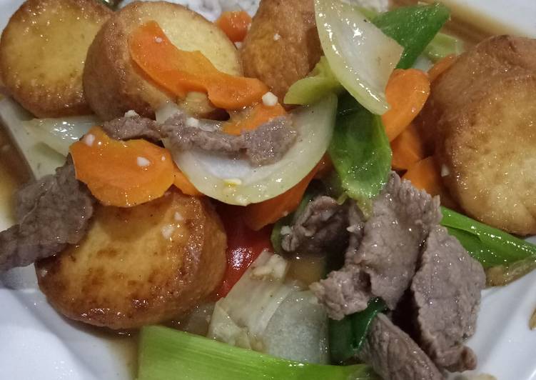 Resep Sapo Tahu Daging Sapi(Chinessefood) yang Bikin Ngiler