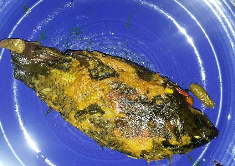 Pepes ikan mas lunak