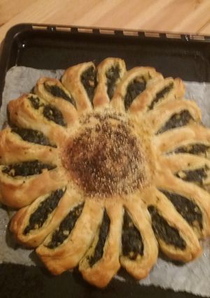 O poză a rețetei Plăcintă de spanac cu tofu(de post).