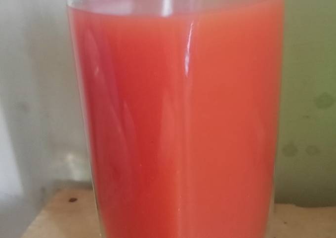 Recipe: Appetizing Jus jambu merah+wortel