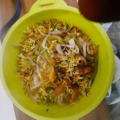Chicken biryani A picture of Chicken biryani.