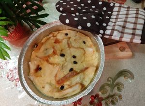 Gambar Puding Roti Microwave