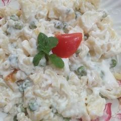 A picture of Macaroni salad.