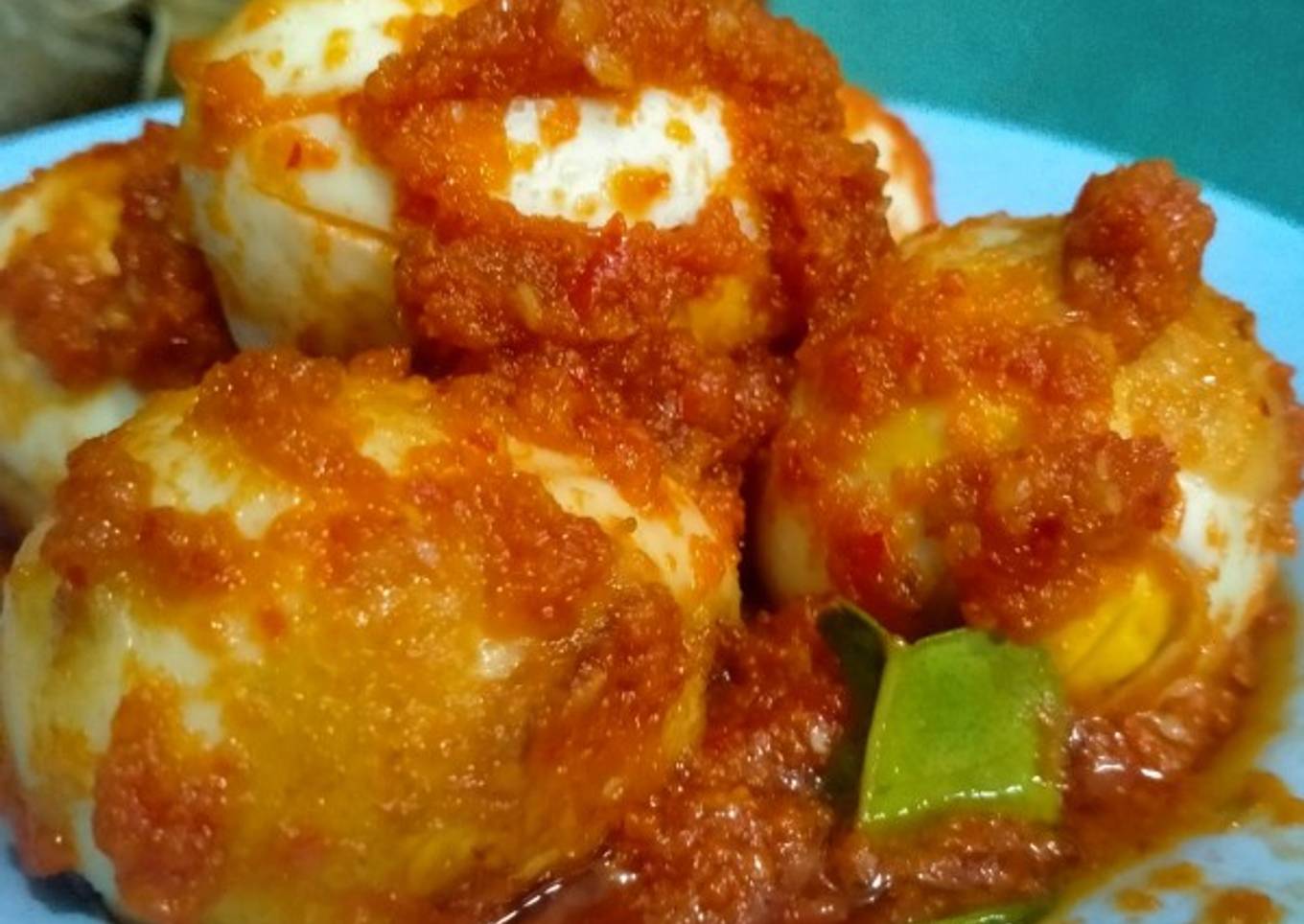 Telur balado simple