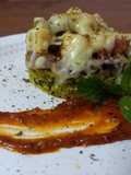 Mint dhokla canapes